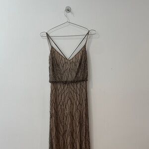 Adriana Papell Vintage Style Beaded Dress